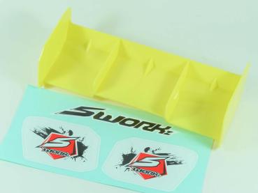 SWORKz 1/8 Heckspoiler Pro Race Gelb ungelocht
